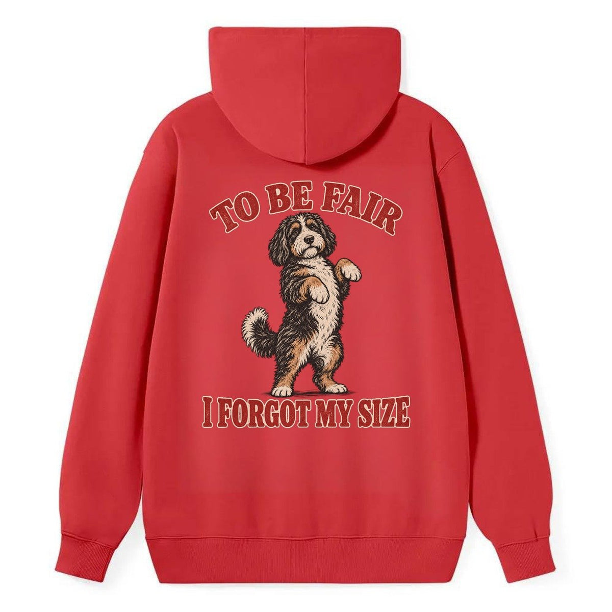 Bernedoodle Dog Declarations Classic Pullover Hoodie – Red