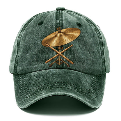 Ride Cymbal And Sticks Fan Favorites Classic Cap – Forest Mist