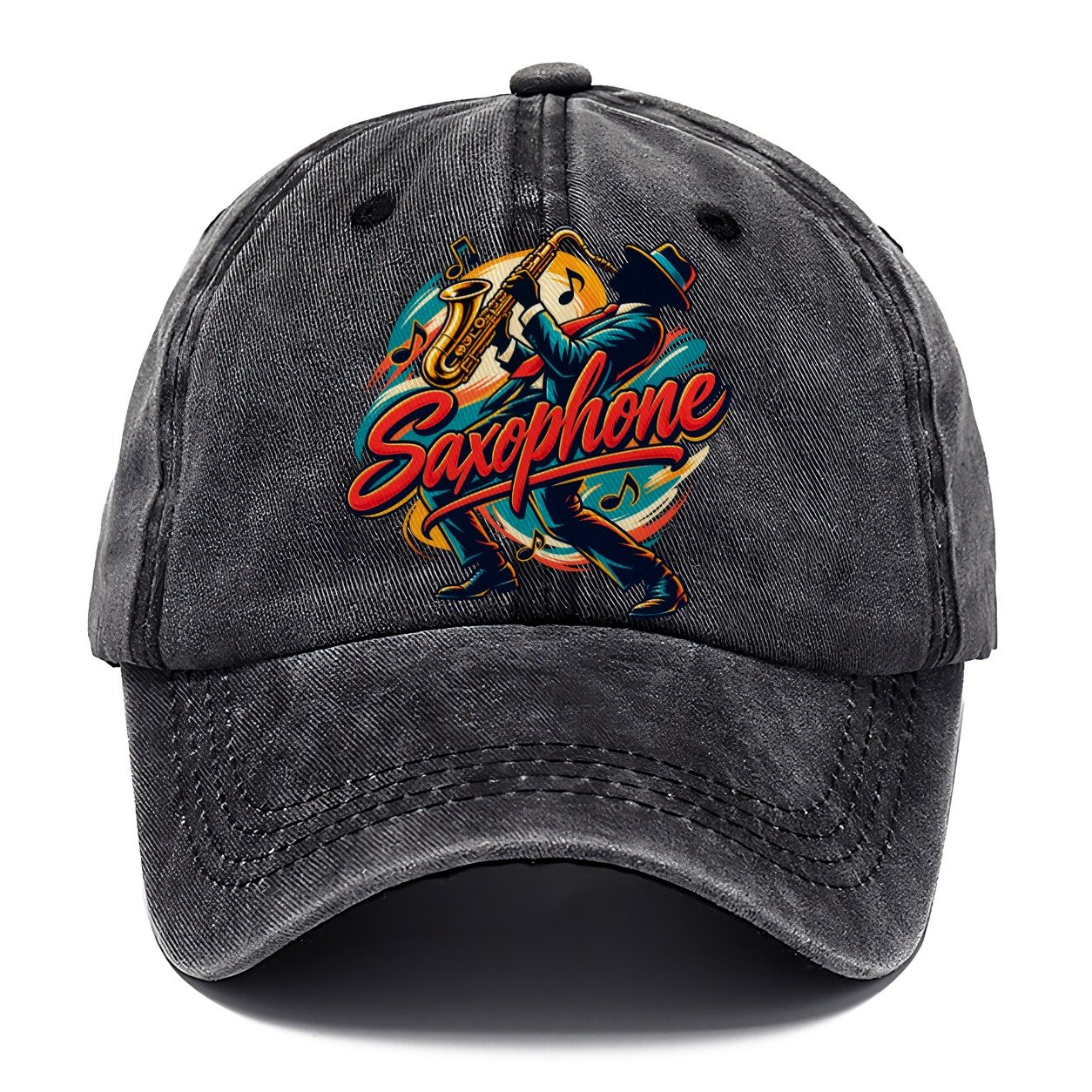 Saxophone Crest Music Instruments Classic Cap – Graphite