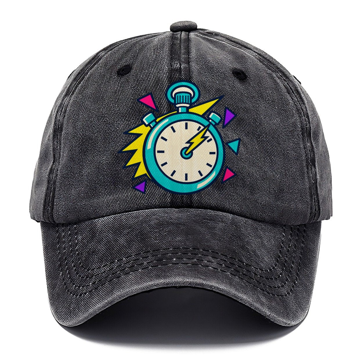 Lightning Stopwatch 90S Running Clubs Classic Cap – Graphite