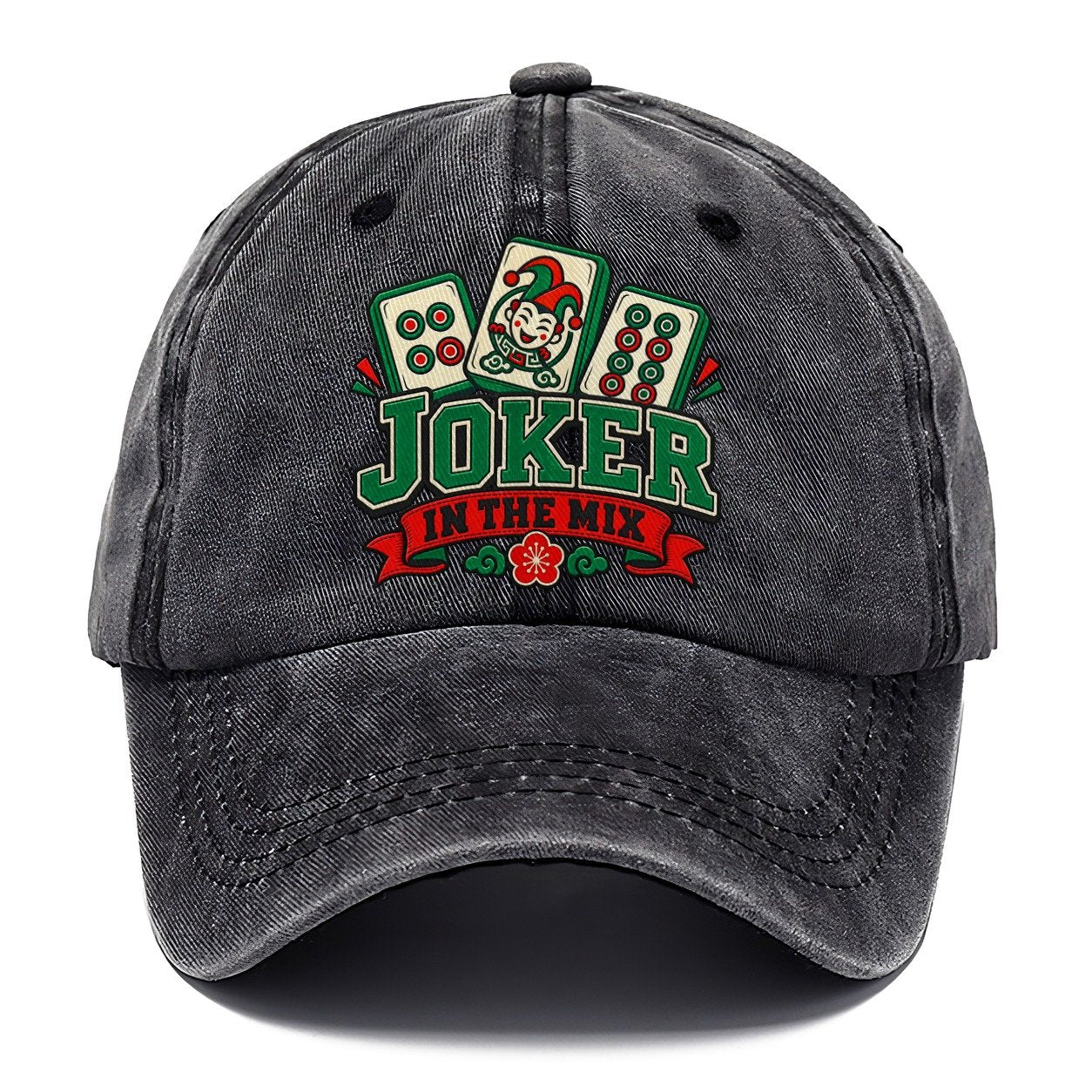 Joker In The Mix Mahjong Game Night Classic Cap – Graphite