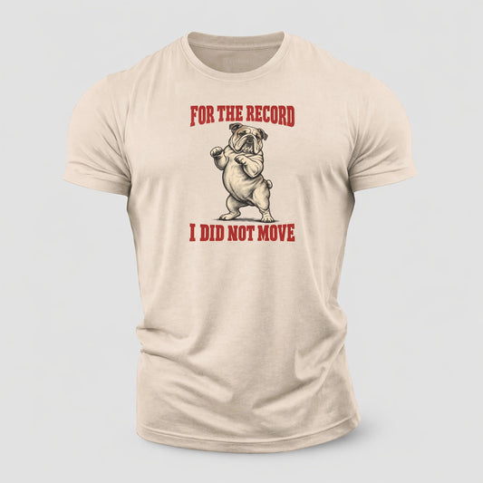 English Bulldog Dog Declarations Cotton T-Shirt – Sand