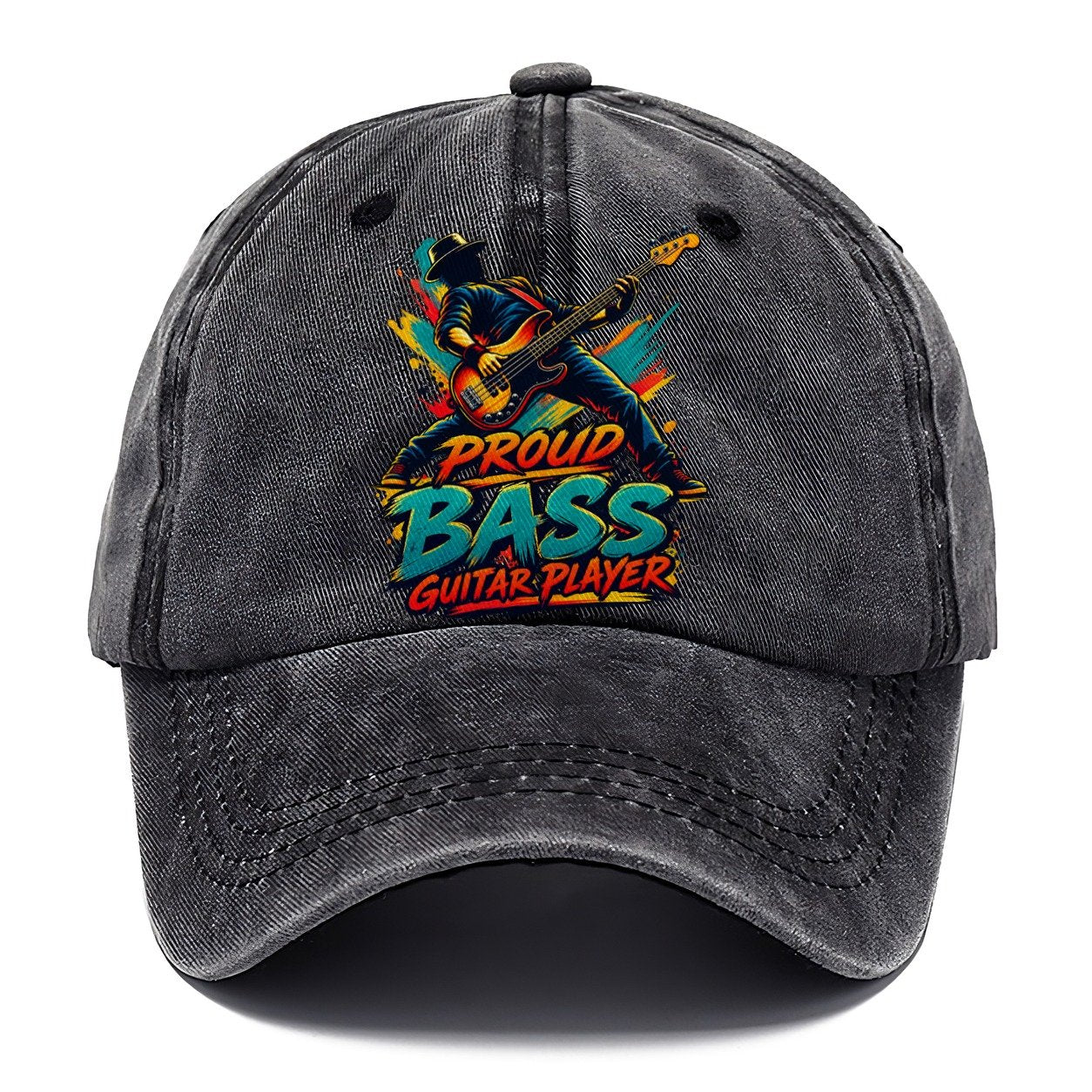 Proud Bass Guitar Player Music Instruments Classic Cap – Graphite
