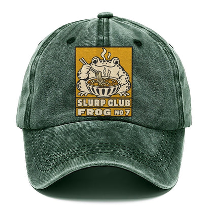 Frog Curry Slurp Club Classic Cap – Forest Mist