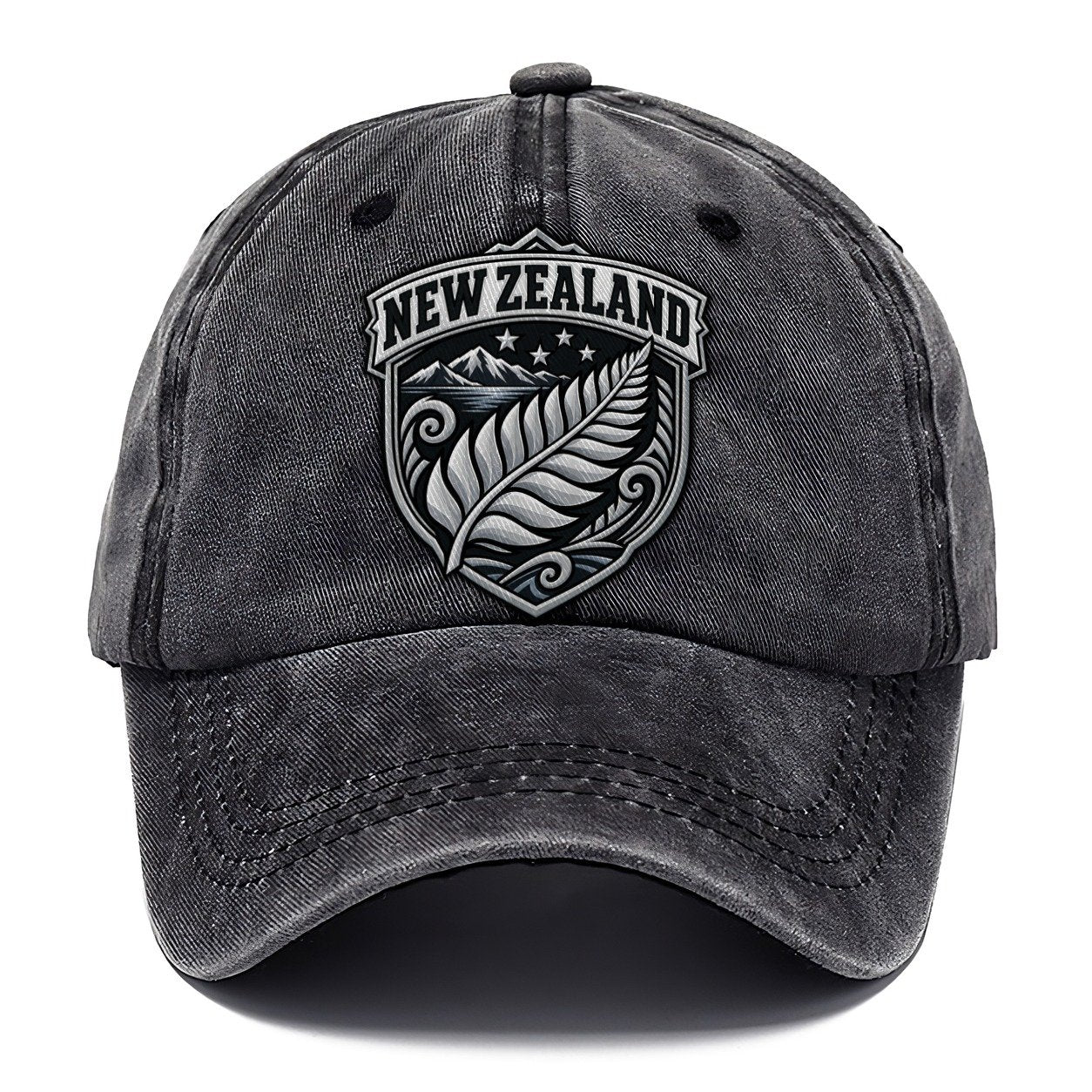 New Zealand Retro Badge Country Logos Classic Cap – Graphite