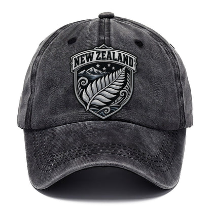 New Zealand Retro Badge Country Logos Classic Cap – Graphite