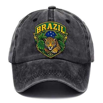 Brazil Retro Badge Country Logos Classic Cap – Graphite