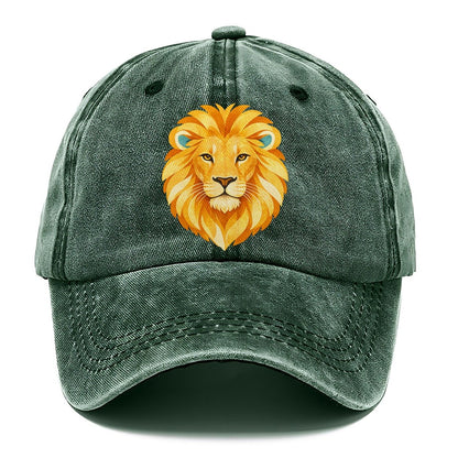 Golden Lion Head Classic Cap – Forest Mist