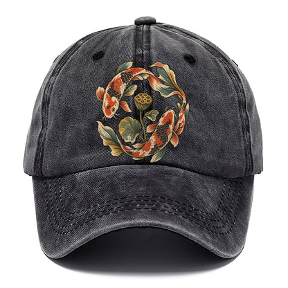 Koi Around Lotus Seedpod Gentle Wild Classic Cap – Graphite