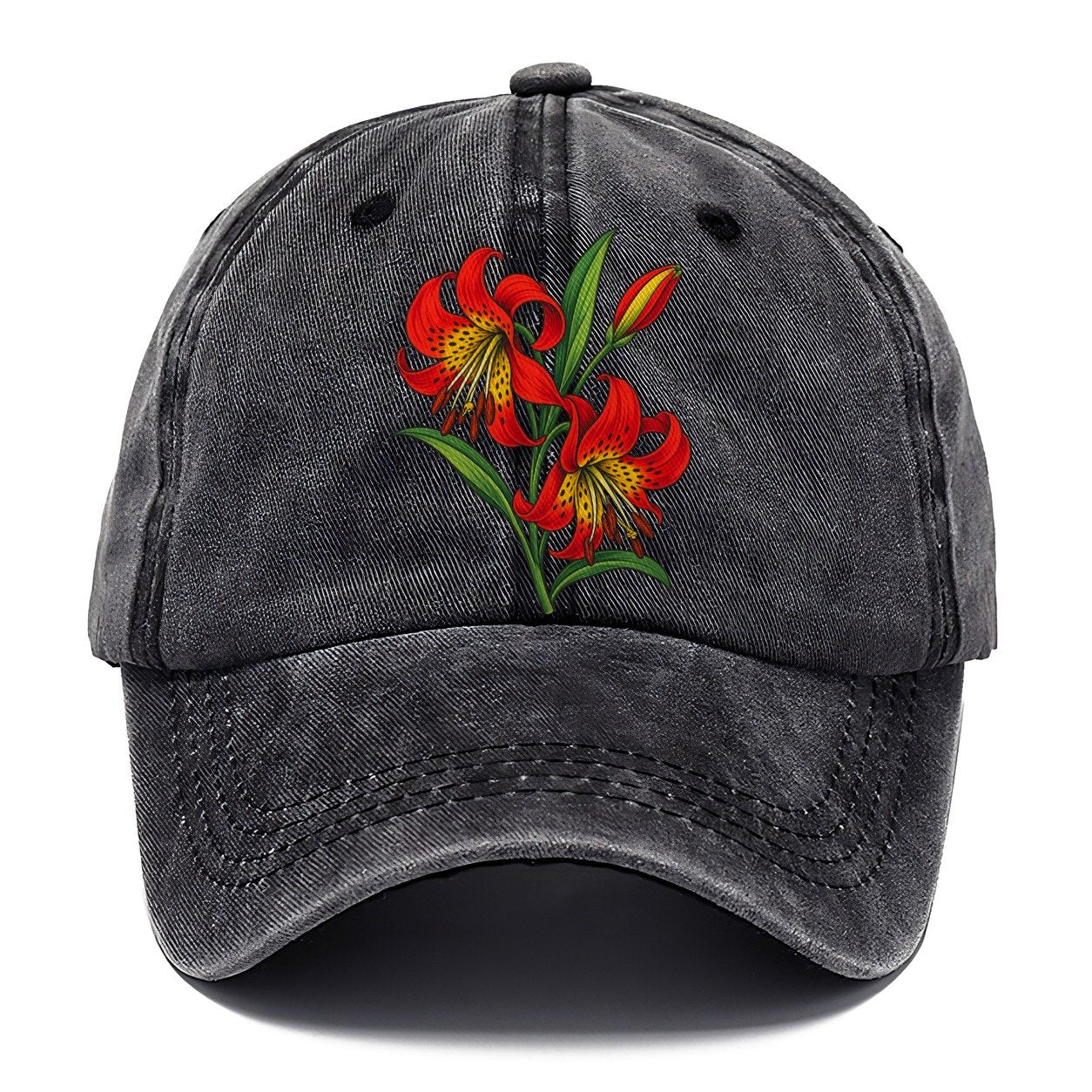 Saskatchewan Western Red Lily Canada Cultural Icons Classic Cap – Graphite