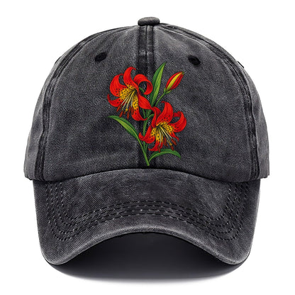 Saskatchewan Western Red Lily Canada Cultural Icons Classic Cap – Graphite