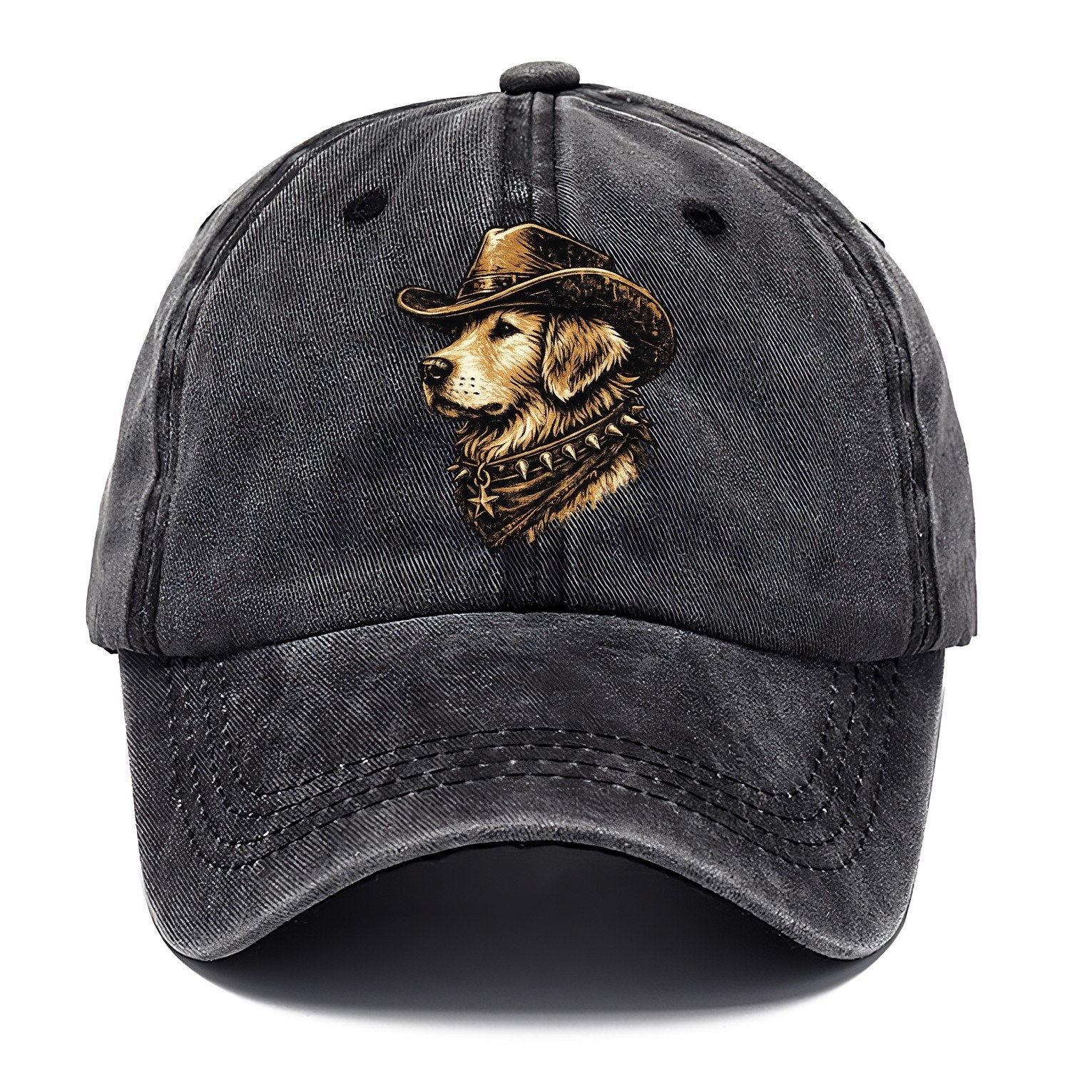 Golden Retriever Western Outlaw Classic Cap – Graphite