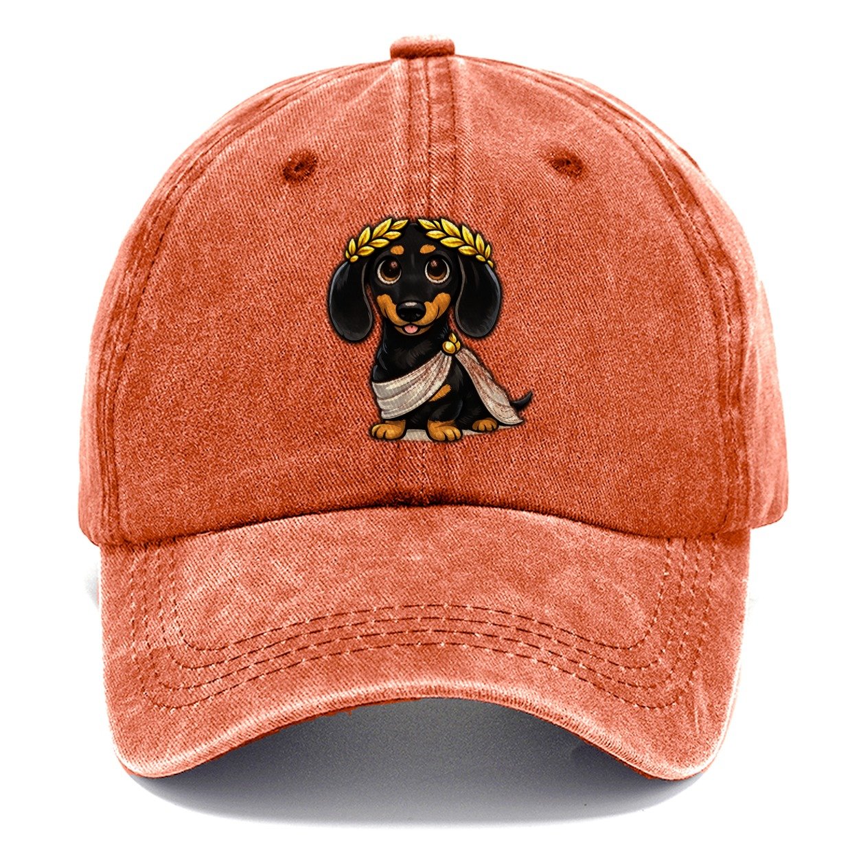 Dachshund Roman Emperor Classic Cap – Terracotta Clay