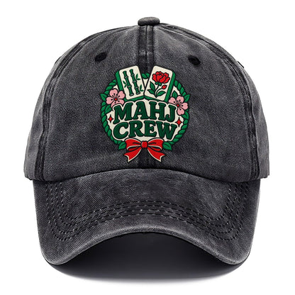 Mahj Crew Mahjong Game Night Classic Cap – Graphite