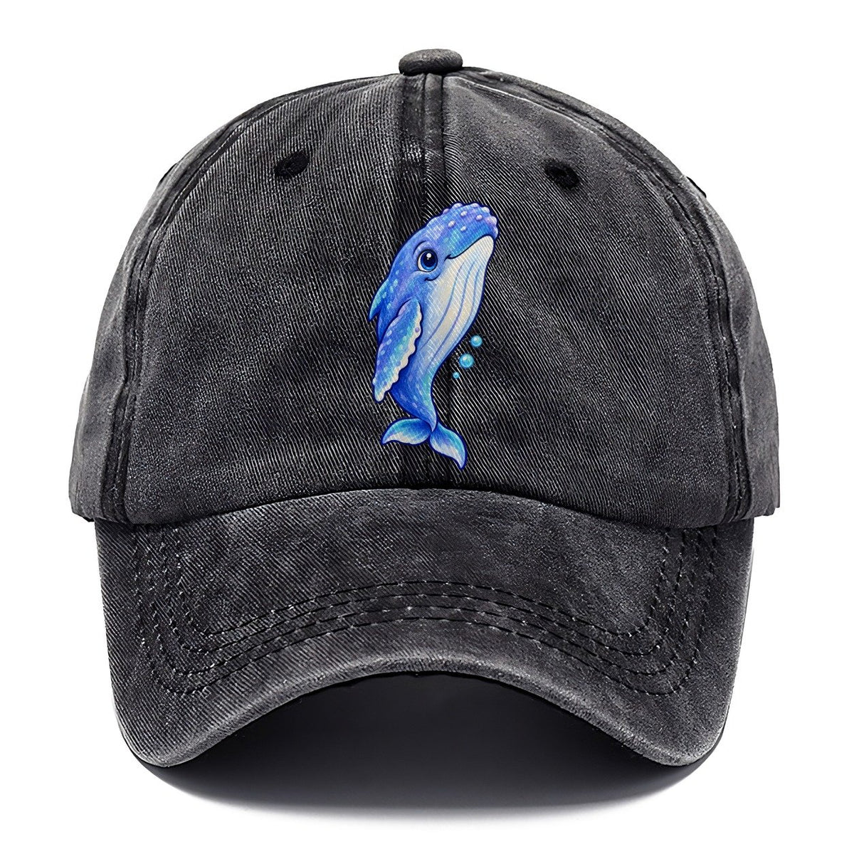 Humpback Whale Gentle Rise Sea Sprite Classic Cap – Graphite