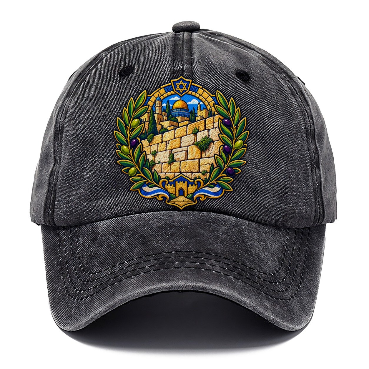 Western Wall Stones Jerusalem Classic Cap – Graphite