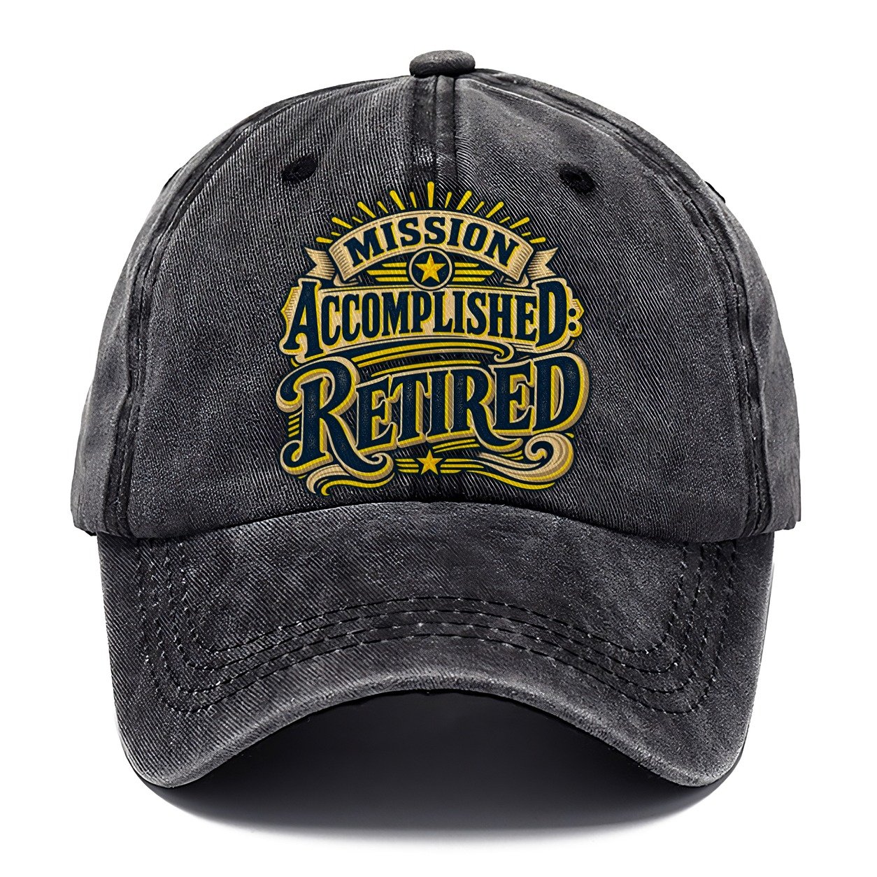 Mission Accomplished Retired Retired Living Classic Cap – Graphite