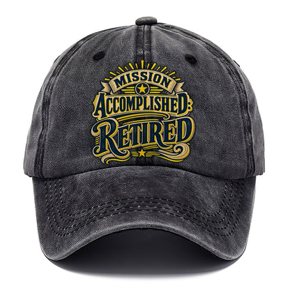 Mission Accomplished Retired Retired Living Classic Cap – Graphite