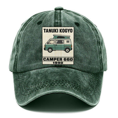 Tanuki Camper Showa Speed Plates Classic Cap – Forest Mist