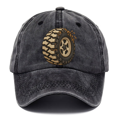 Mud Terrain Tyre Three Quarter Off Roading And Overlanding Classic Cap – Graphite