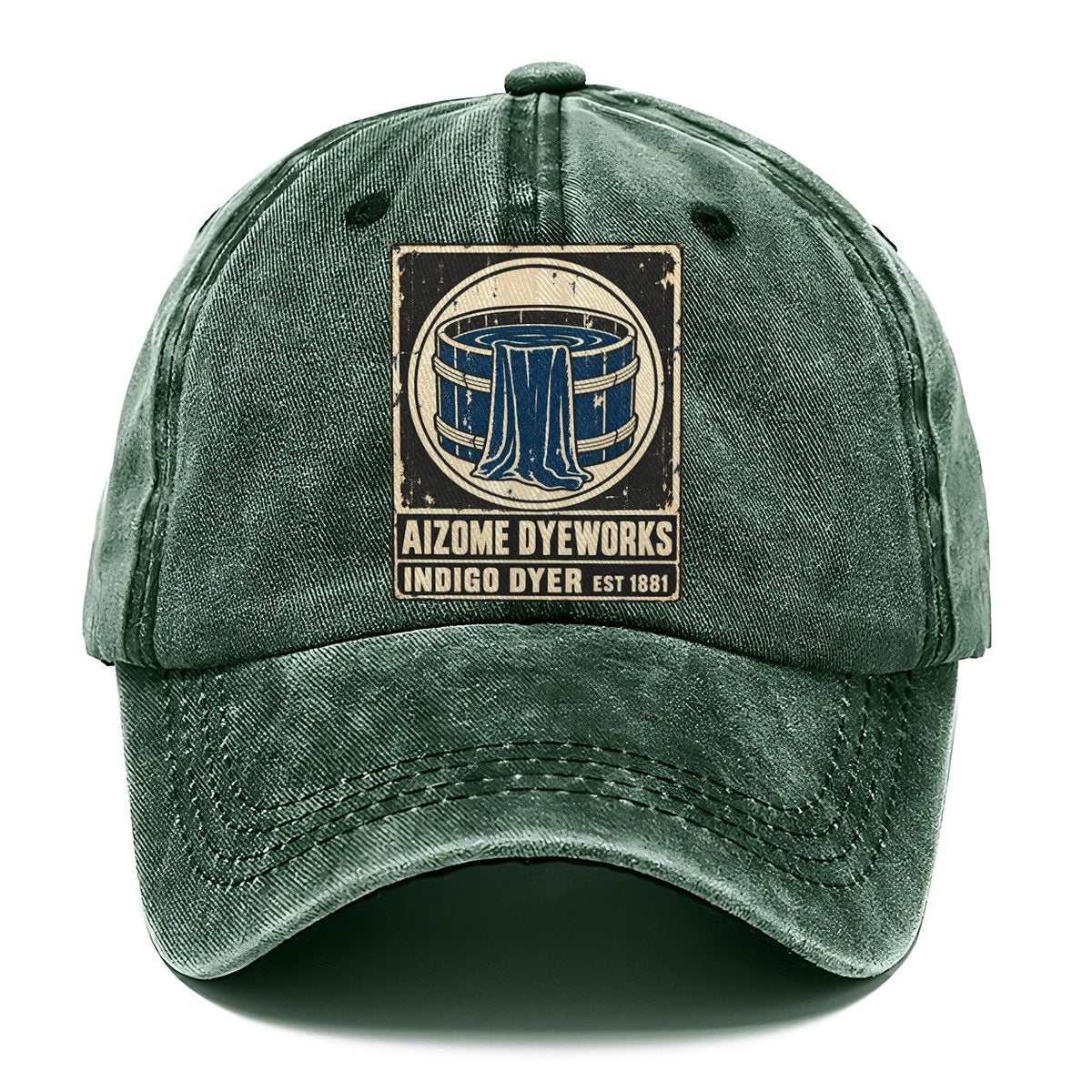 Aizome Dye House Noren Trade Co Classic Cap – Forest Mist