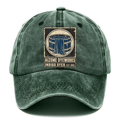 Aizome Dye House Noren Trade Co Classic Cap – Forest Mist