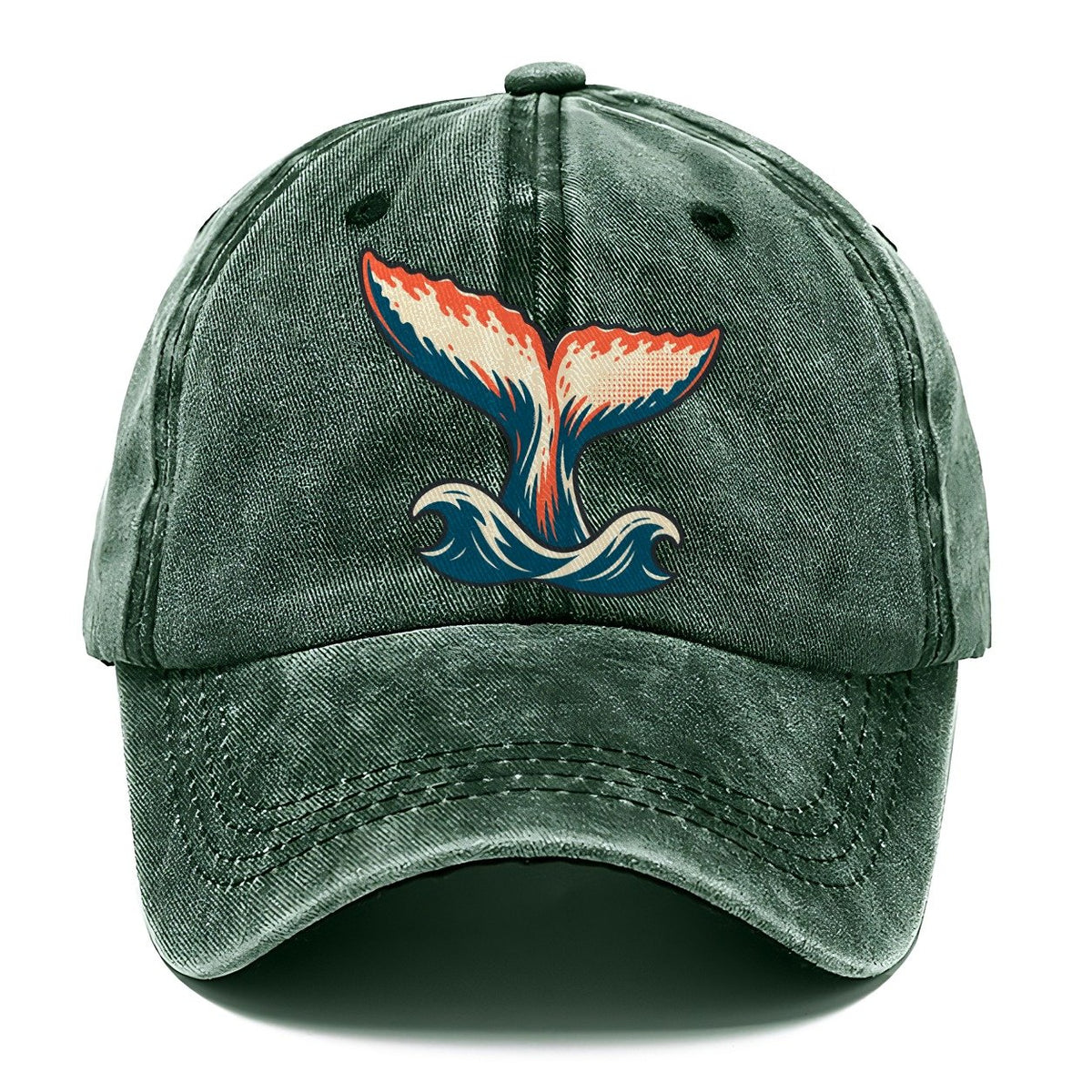 Humpback Tail Lift Classic Cap – Forest Mist