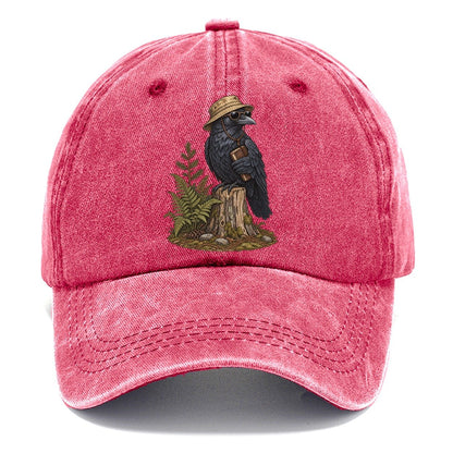 Crow Field Notes Slow Camp Club Classic Cap – Pomegranate Blush