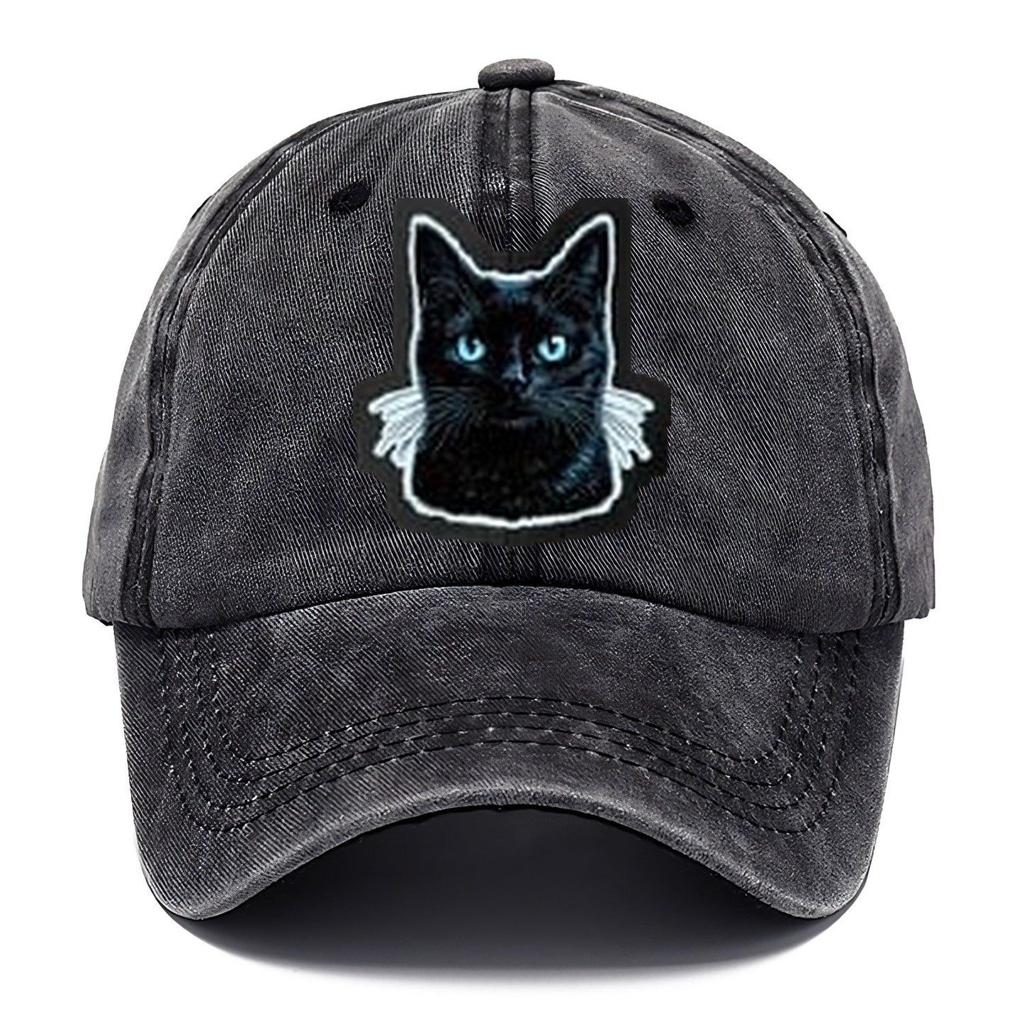 Golden Eyed Black Cat V2 Classic Cap – Graphite