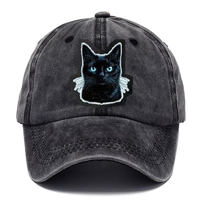 Golden Eyed Black Cat V2 Classic Cap – Graphite