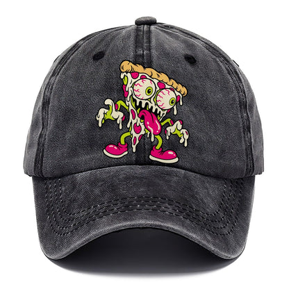 Bug Eyed Pizza Slice Crazy Styles Classic Cap – Graphite