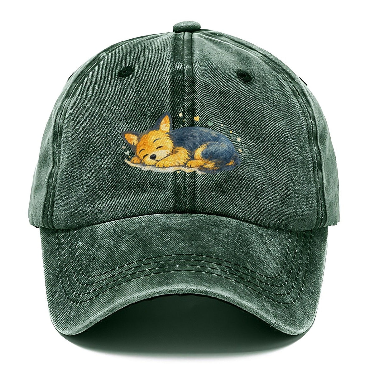 Sleeping Fox Curled Up Classic Cap – Forest Mist