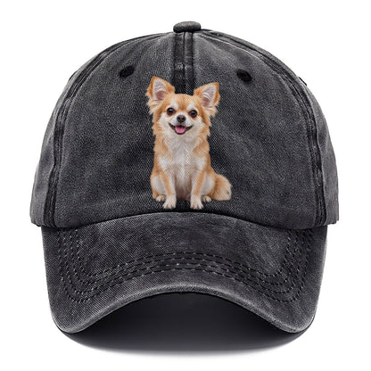 Chihuahua Sitting Top Breeds Classic Cap – Graphite