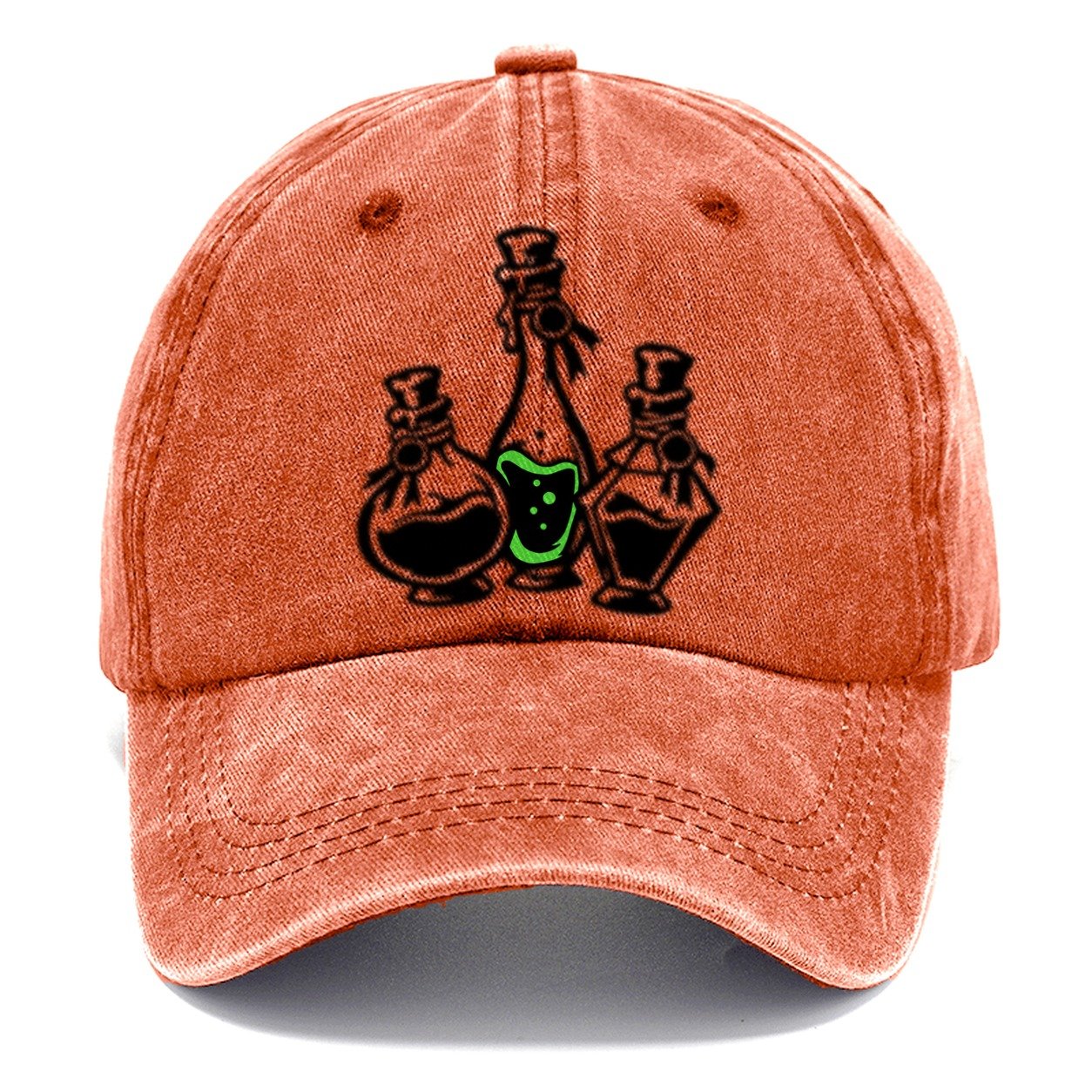 Apothecary Potion Bottle Trio Witch Magic Classic Cap – Terracotta Clay