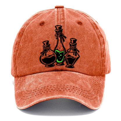 Apothecary Potion Bottle Trio Witch Magic Classic Cap – Terracotta Clay