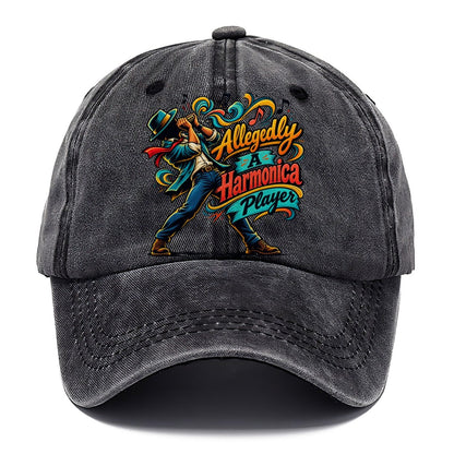 Allegedly A Harmonica Player Music Instruments Classic Cap – Graphite