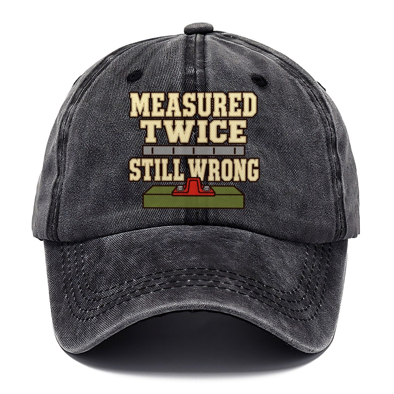 Measured Twice Still Wrong Model Railways Classic Cap – Graphite