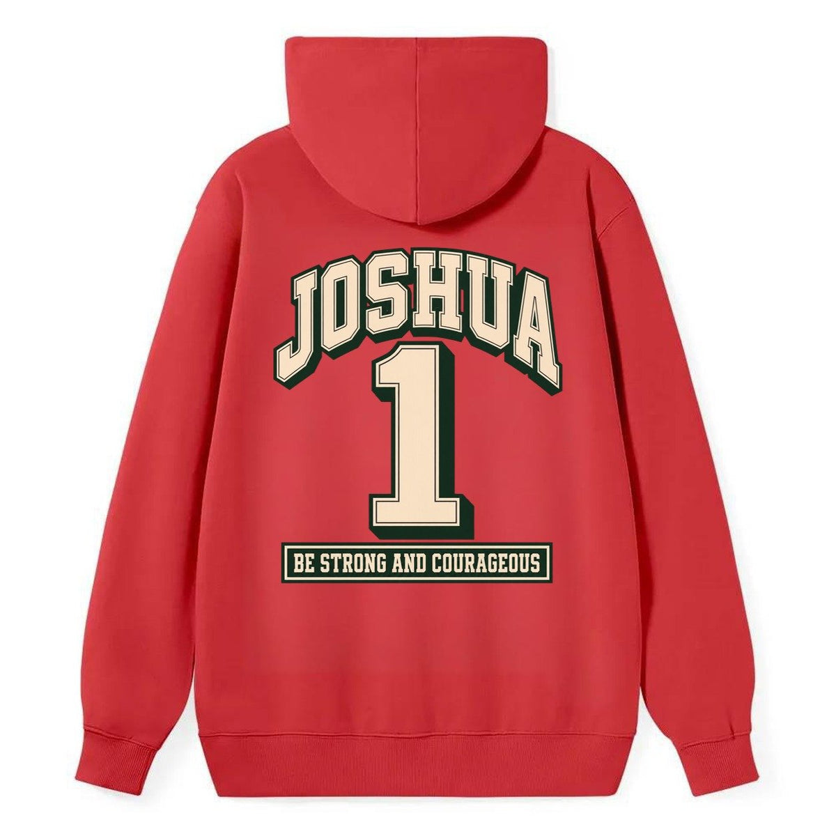 Joshua 1 Varsity Chapel Varsity Classic Pullover Hoodie – Red