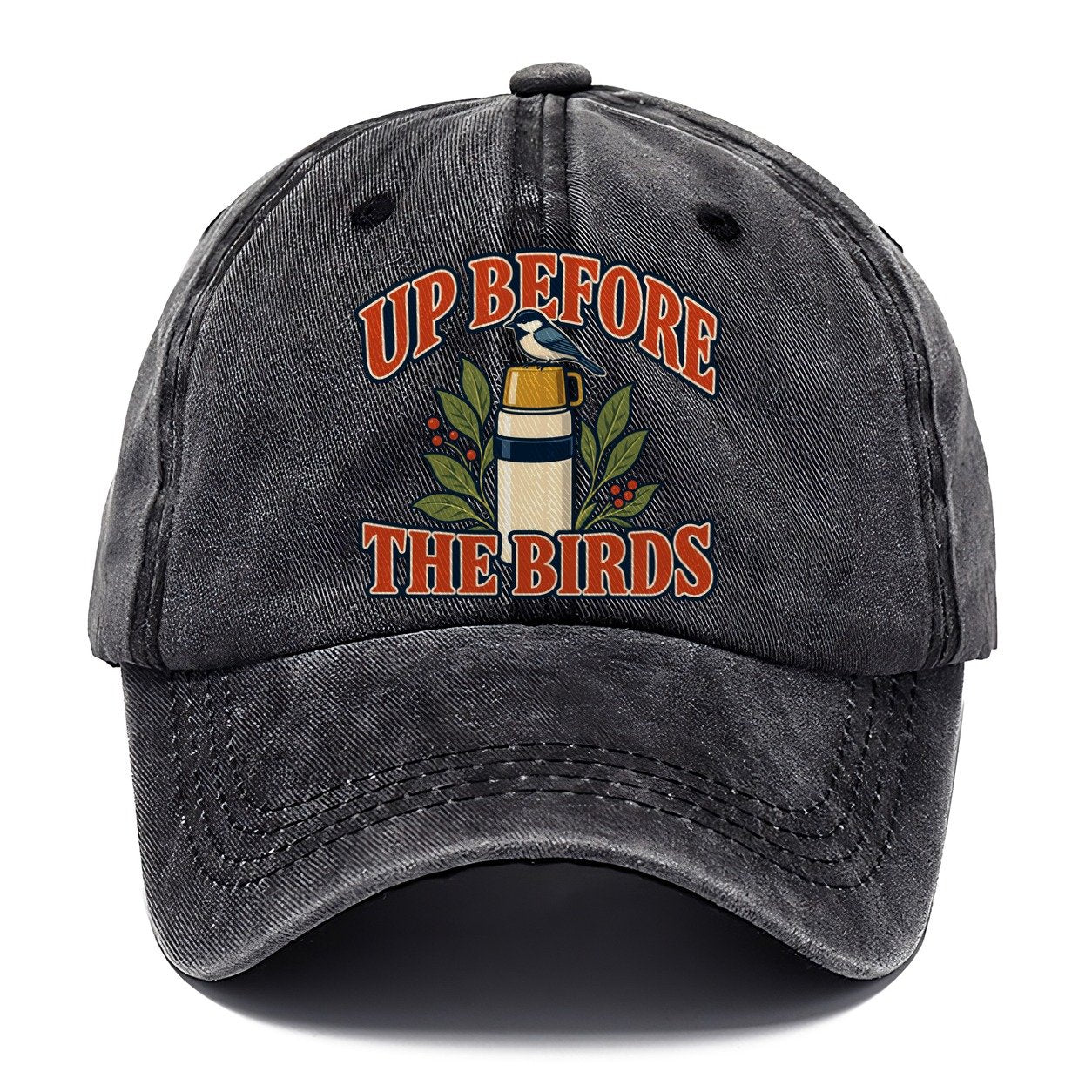 Up Before The Birds Birdwatching Classic Cap – Graphite