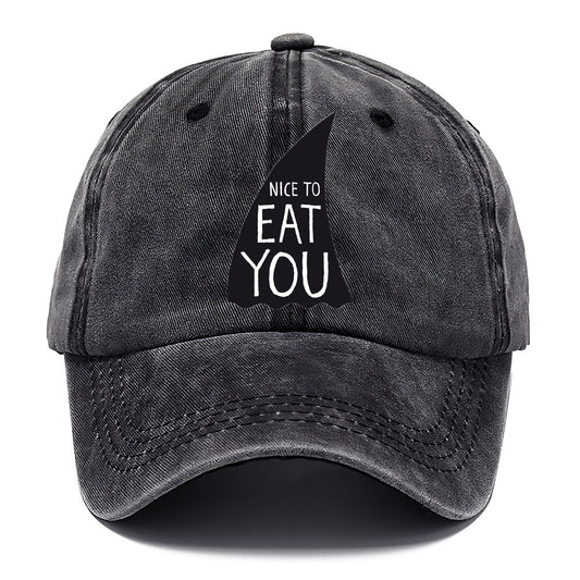 Nice To Eat You Classic Cap – Graphite