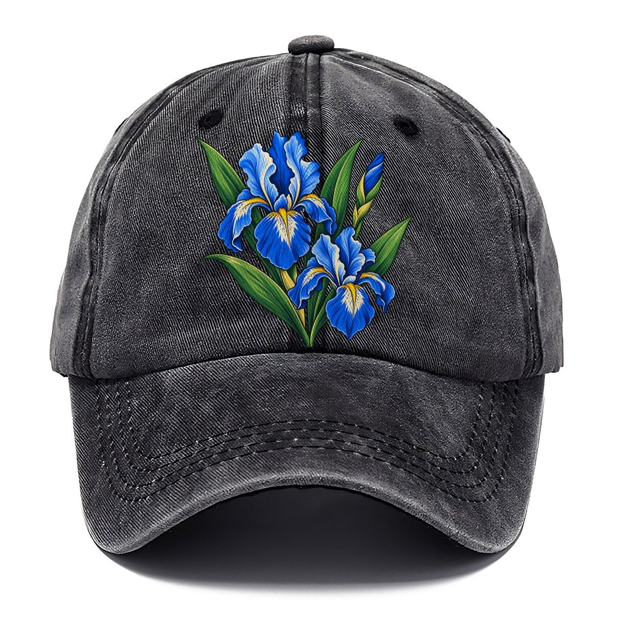 Quebec Blue Flag Iris Canada Cultural Icons Classic Cap – Graphite
