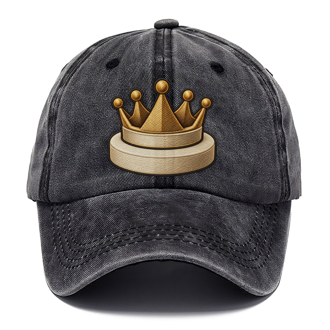 Crown Token On A Round Base Board Games Classic Cap – Graphite