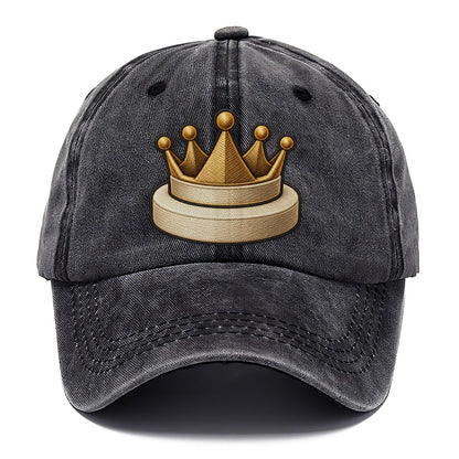 Crown Token On A Round Base Board Games Classic Cap – Graphite