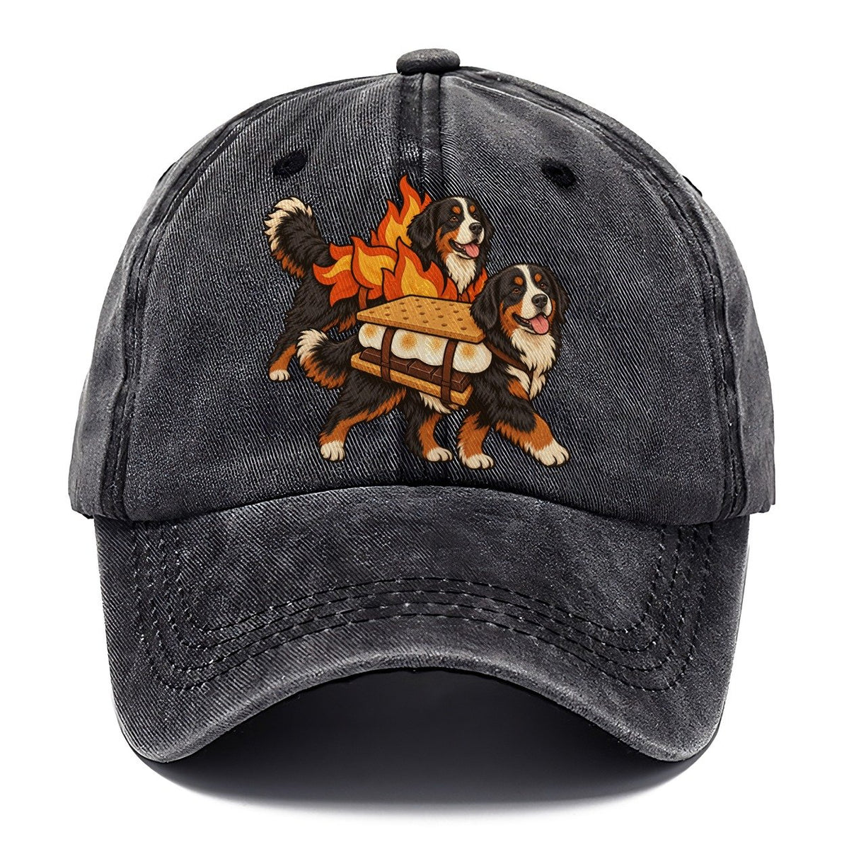2 Bernese Mountain Dogs In Halloween Costumes Hdp 50 Parade Lineup Halloween Dog Parade Classic Cap – Graphite