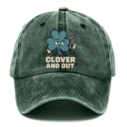 Clover And Out Familiar Punchlines Classic Cap – Forest Mist