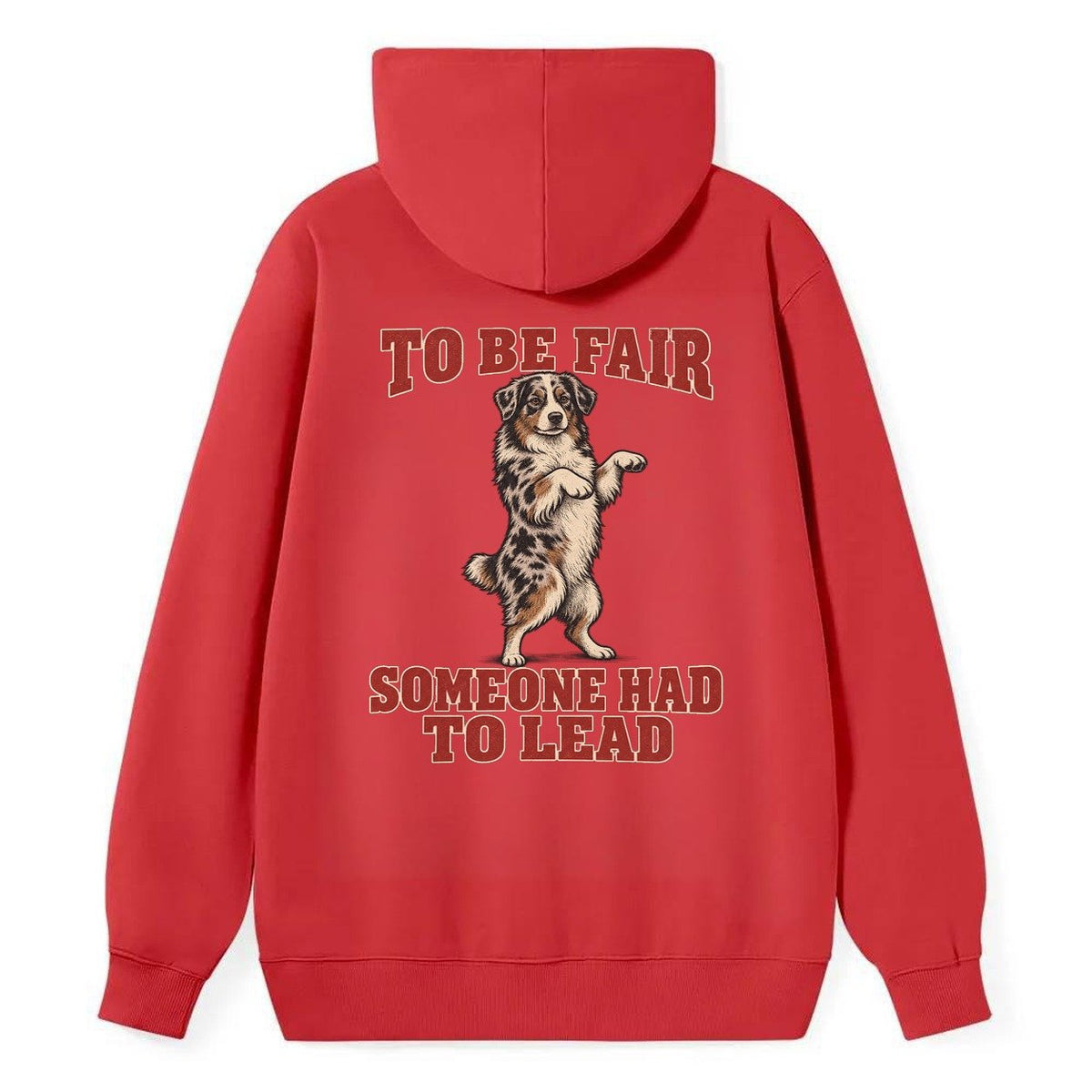 Australian Shepherd Dog Declarations Classic Pullover Hoodie – Red