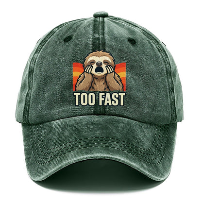 Sloth Scream Too Fast Scream Classic Cap – Forest Mist