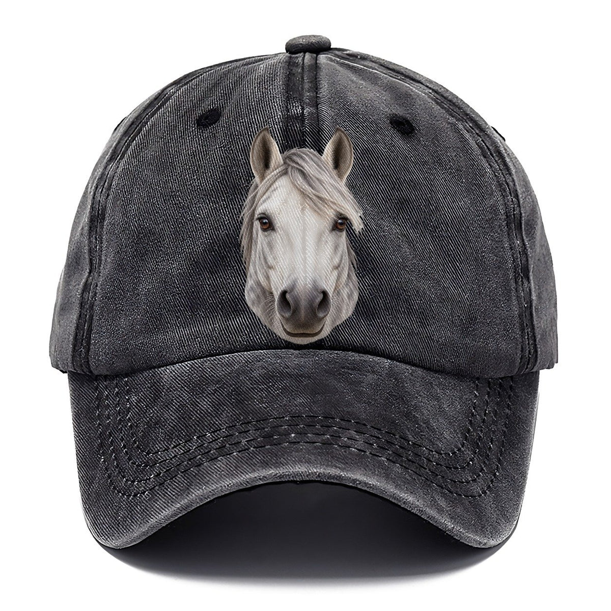 Grey Horse Windblown Forelock Pastimes Companions Classic Cap – Graphite