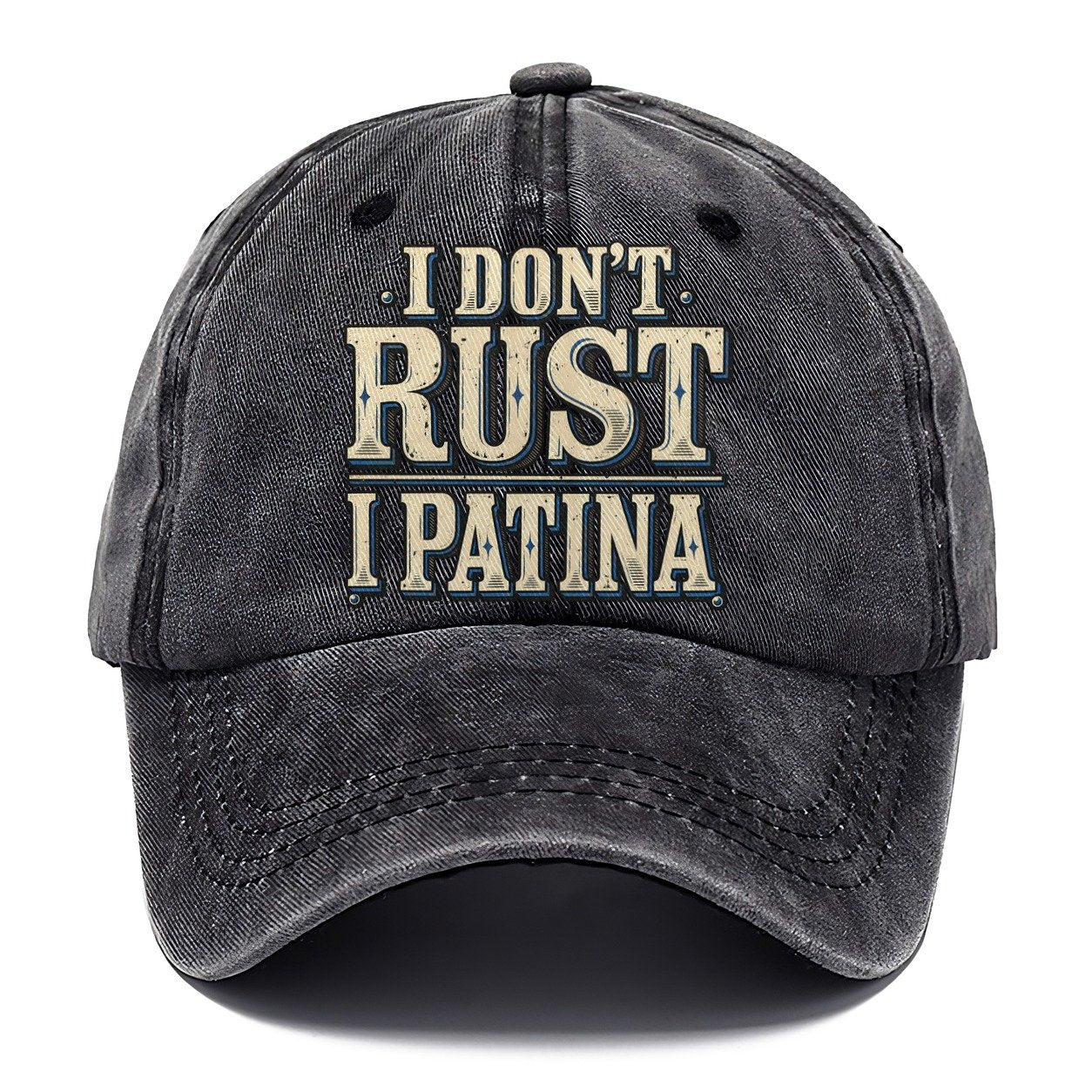 I Don T Rust I Patina American Wit Classic Cap – Graphite