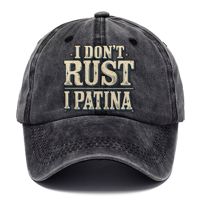 I Don T Rust I Patina American Wit Classic Cap – Graphite